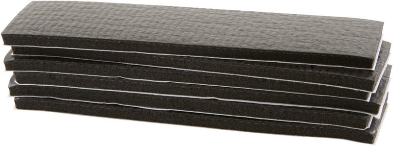 SoftTouch Self-Stick Non-Slip Surface Grip Pads - 6 Pieces, 1" x 4" Strips - Black - Image 3